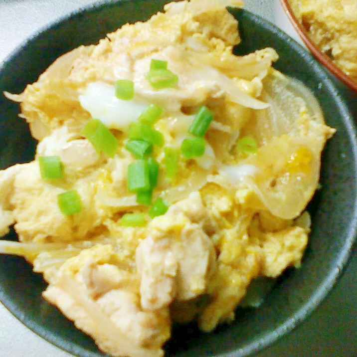 白だしで親子丼